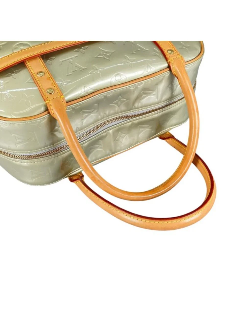 Louis Vuitton Tompkins Square Handbag Monogram Vernis Green